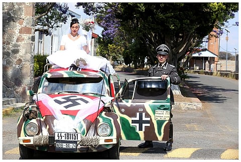 The Nazi-themed wedding. (Photo Courtesy: Simon Wiesenthal Center)