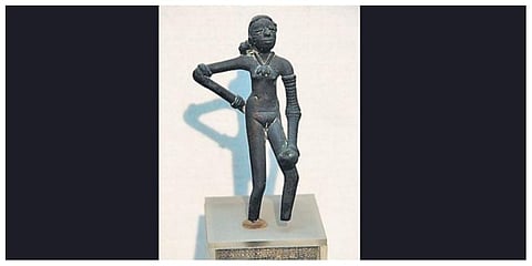 Dancing girl figurine from the Mohenjodaro period