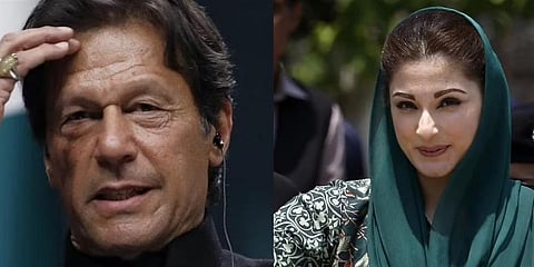 Imran Khan(L), Maryam Nawaz(R).(Photo | AP)
