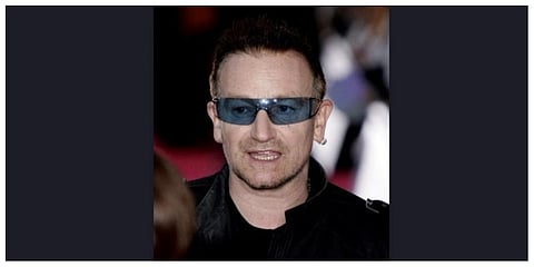 Irish rock star Bono. (photo | AFP)