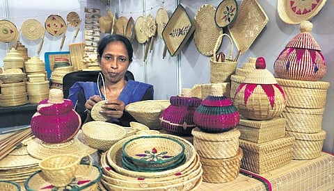 An entrepreneur displaying her products at the Women’s Business Mela | Irfana