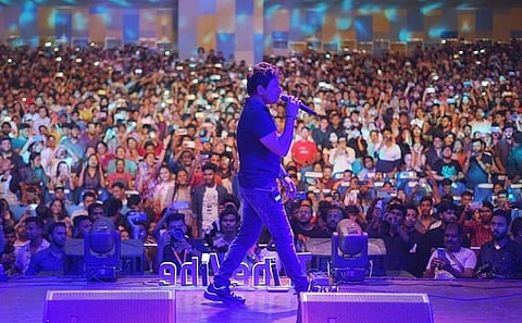 KK's last performance at Nazrul Mancha. (Photo | KK's Instagram)
