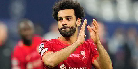 Liverpool striker Mohamed Salah (Photo | AP)
