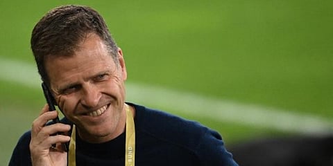 Oliver Bierhoff, the technical director of the German football team. (Photo | AFP)