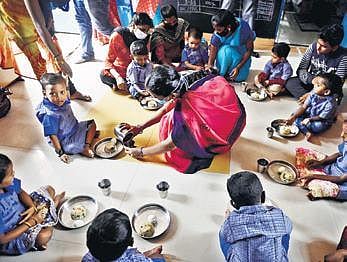 File photo of children eating a mid-day meal used for representational purpose only.