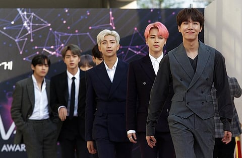 Members of South Korean K-Pop group BTS. (Photo | AP)