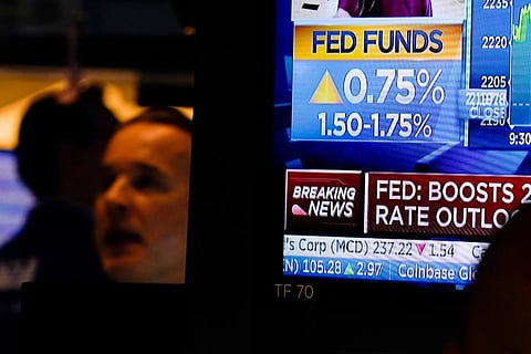 The Federal Reserve on Wednesday intensified its drive to tame high inflation by raising its key interest rate by three-quarters of a point — its largest hike in nearly three decades. (Photo | AP)