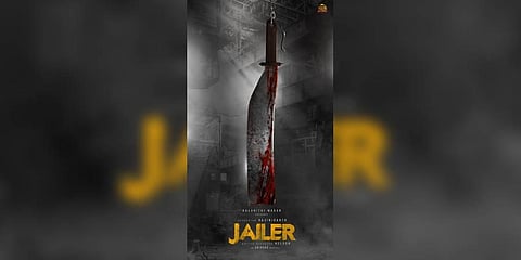 Superstar Rajinikanth-starrer 'Jailer' poster (Photo | Twitter)