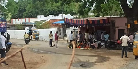 Farmers observe hunger strike demanding trial run of the Gouravell project in Akkannapeta mandal on Thursday