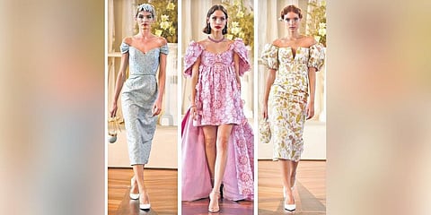 Regencycore-inspired pieces from Markarian and Fendi’s Spring 2022 collections