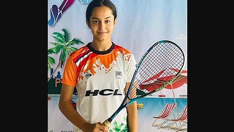 Squash player Anahat Singh. (Photo | IANS Twitter)