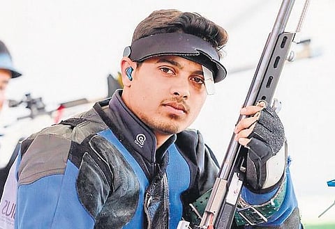 Rifle shooter Swapnil Kusale.