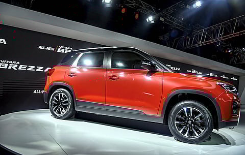 Maruti Suzuki's 'Vitara Brezza' facelift comes with smart hybrid technology, automatic transmission, BS-VI compliance, 1.5-litre petrol engine and a range of personalization options. (Photo| PTI)