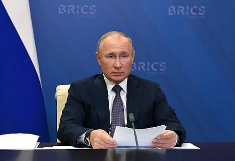 Russian President Vladimir Putin at BRICS summit(Photo | AFP)
