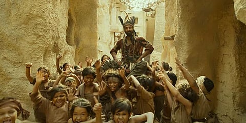Ranbir Kapoor in a still from Shamshera. (Photo | Screengrab,Youtube)