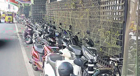 Bikes parked under T Nagar bridge | Ashwin Prasath
