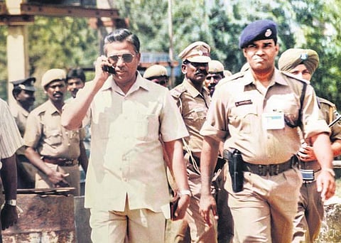 DR Kaarthikeyan with investigators; hideout of the accused