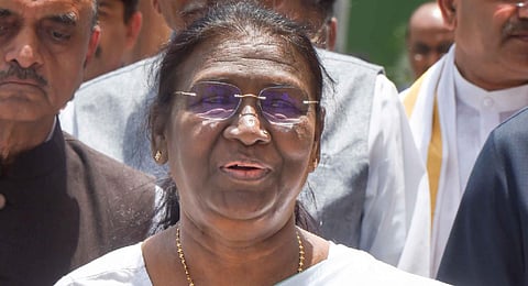 NDA's Presidential candidate Droupadi Murmu. (Photo | PTI)