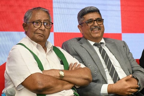 TTK Prestige chairman TT Jagannathan and MD Chandru Kalro. (Photo | Spec