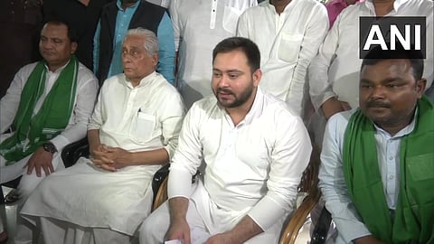 RJD leader Tejashwi Yadav in Patna.