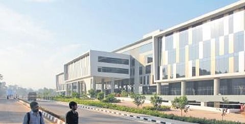 The 6.5 lakh sq.ft building of the Smart City project at Kakkanad | FILE PIC