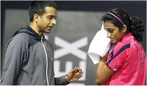 Badminton stars Parupalli Kashyap (L) and PV Sindhu (File photo| PTI)