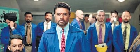 A still from the film Rocketry: The Nambi effect