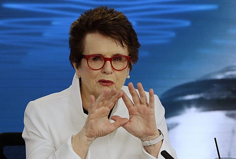 Billie Jean King, former ladies singles champion. (Photo | AP)