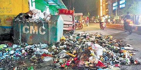 Garbage pile in Cuttack city. (File photo| EPS)