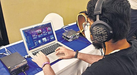 A visual from Headphone Zone's event. (Photo | Ashwin Prasath)