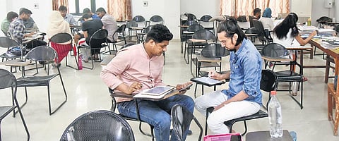 A classroom at the civil services academy, where students are given freedom to choose class timings. (Photo | Parveen Negi, EPS)