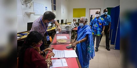 French nationals voted in six polling centres set up by the French Consulate in Puducherry from 8 am to 6 pm | Express