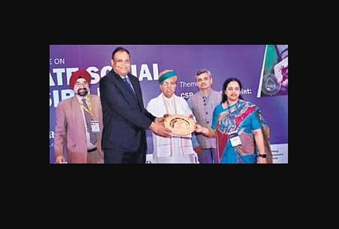 The Odisha Mining Corporation (OMC) has received the prestigious Golden Peacock Award for its' Corporate Social Responsibility initiatives. (Photo | EPS)