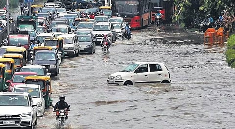 Representational image of monsoon in Delhi. (Photo | EPS)