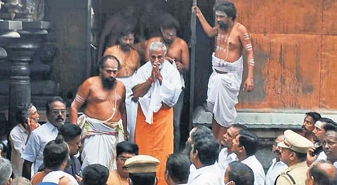 HR&CE department minister PK Sekar Babu visits Nataraja Temple in Chidambaram on Monday | Express