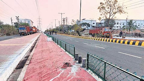 Apart from 19 stretches, HUMTA also planned provision of NMT facilities, mainly cycle tracks in new and upcoming areas(File Photo | EPS)
