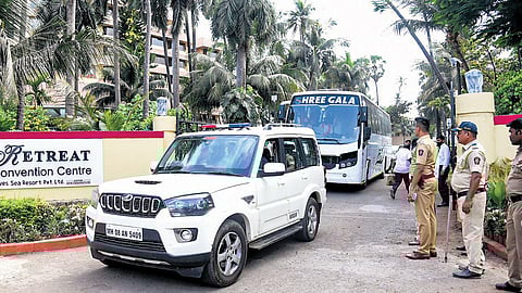 Shiv Sena MLAs being shifted from a resort to a five-star hotel in Mumbai | PTI
