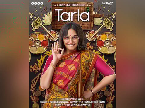 Movie Poster Huma Qureshi to play famous chef Tarla Dalal in new film. ( Photo | Twitter, ANI)