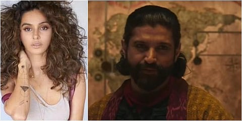 Shibani Dandekar (L) and husband Farhan Akhtar in a still from 'Ms Marvel'. (Photo| Instagram)