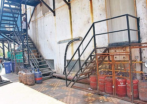 LPG cyclinders found at a centre. (File Photo | Express)