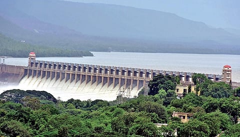 A view of the Tungabhadra dam.