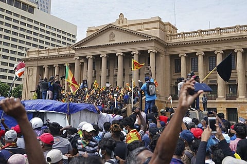 On July 9, Sri Lankan protesters stormed President Gotabaya Rajapaksa's residence and nearby office. (Photo | AP)