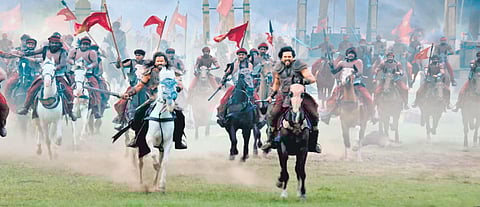 A still from the 'Ponniyin Selvan' teaser.