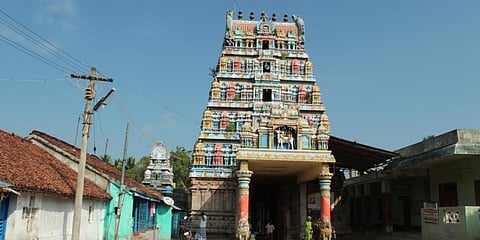 Kanjanur Agneeswarar Sukran Temple in Thanjavur (Photo| Special Arrangement)