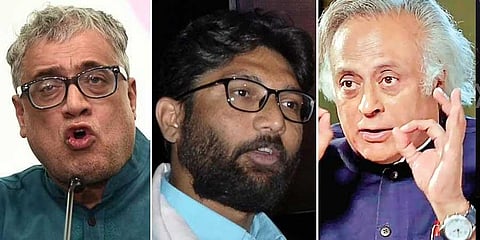 Trinamool Congress leader Derek O'Brien, Gujarat Congress' working president Jignesh Mevani and Congress general secretary Jairam Ramesh