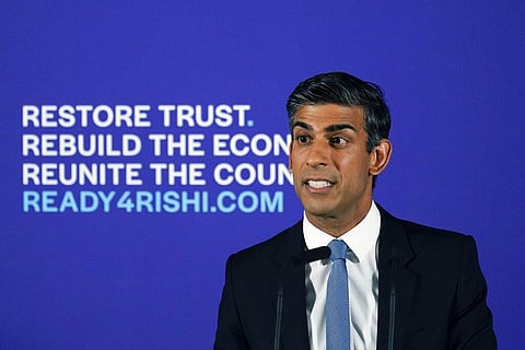 British Conservative Party Member of Parliament Rishi Sunak in London. (File Photo | AP)