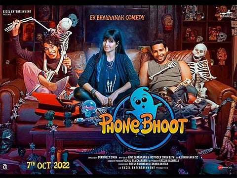 Poster of horror-comedy 'Phone Bhoot' (Photo | Katrina Kaif Instagram)