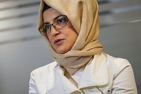 Hatice Cengiz, fiancee of slain US journalist Jamal Khashoggi (Photo | AP)