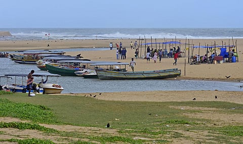 A scene from Poovar island in Thiruvananthapuram. (Photo | B P Deepu)
