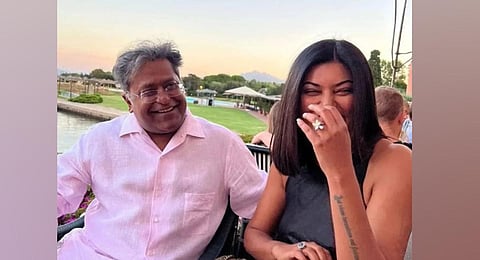 Lalit Modi and Sushmita Sen.
